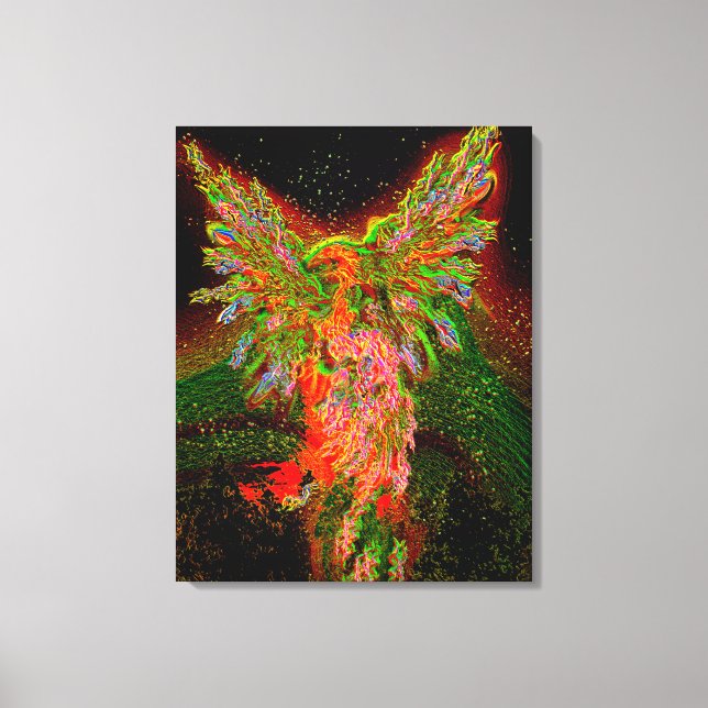 Metallic Phoenix  Canvas Print (Front)