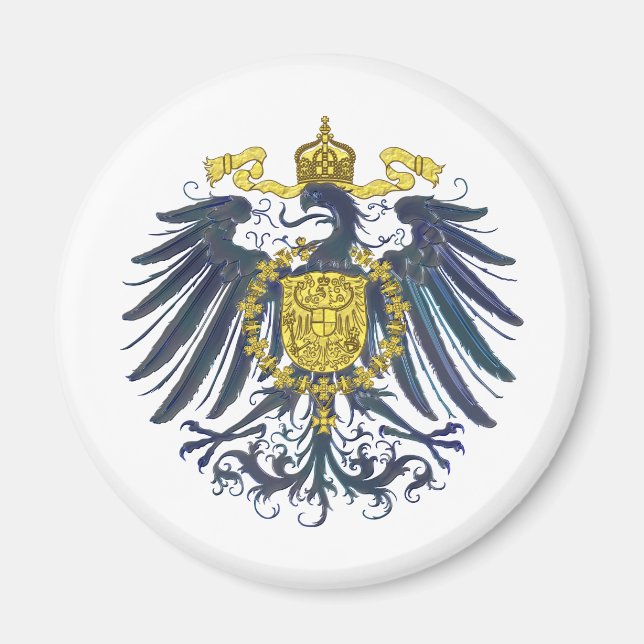 Metallic Preussian Eagle Magnet (Front)