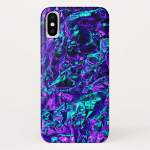Metallic Purple and Teal iPhone X Case