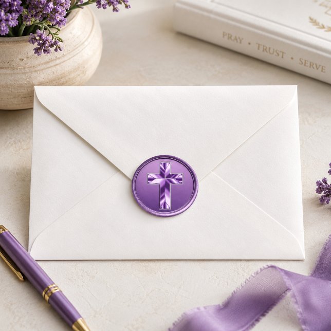 Metallic Purple Cross Envelope Seal (Creator Uploaded)