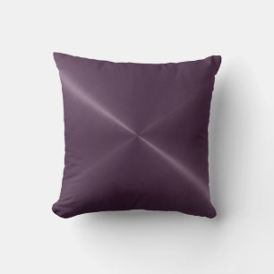Metallic Purple Stainless Steel Metal Look Cushion