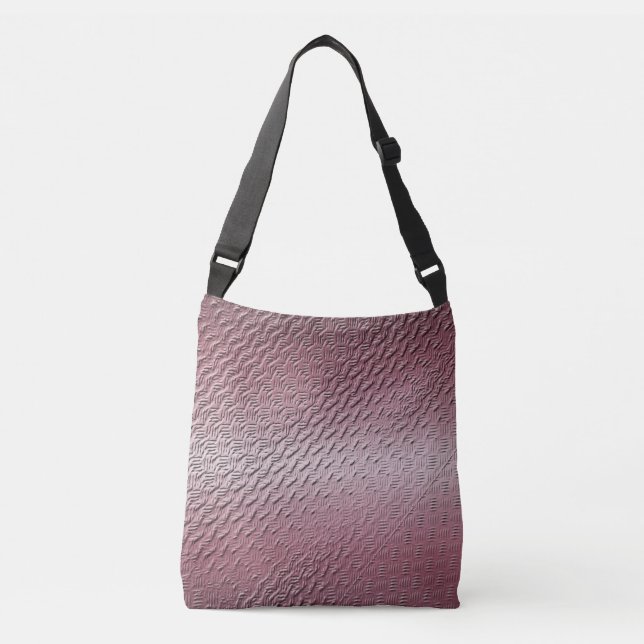 metallic  purple texture crossbody bag (Front)