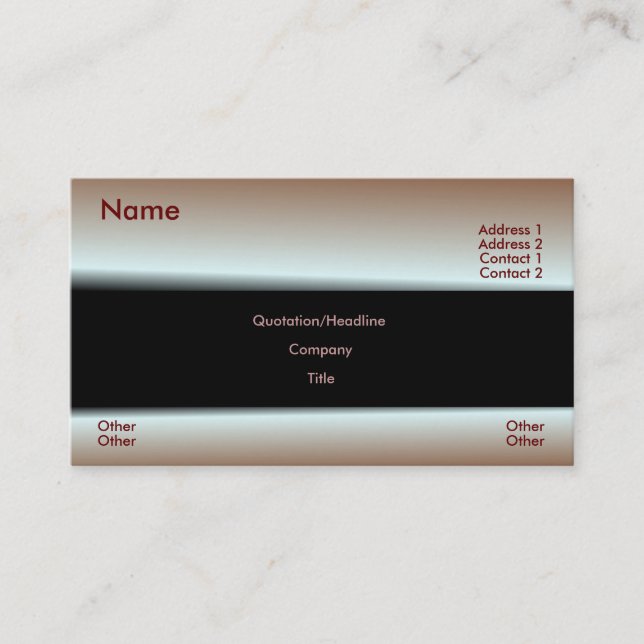 Metallic Red Business Card (Front)