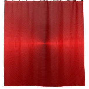 Metallic Red Circular Gradient Shower Curtain