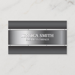 Metallic Rivets Metal Business Card