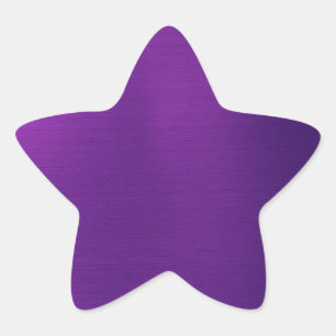 Metallic Royal Purple Star Sticker