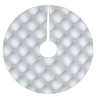 Metallic Satin White Mint Green Bling