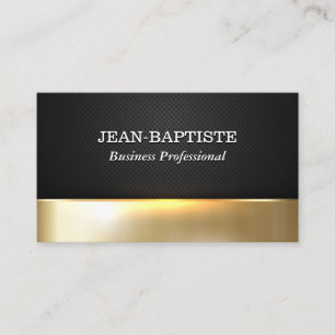 Metallic Shine Black Perforated Mesh Business Card