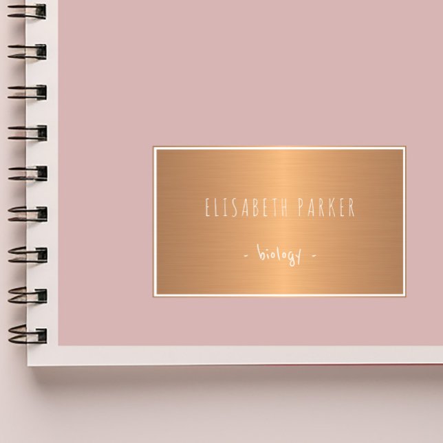 Metallic shinny gradient copper notebooks label (Creator Uploaded)