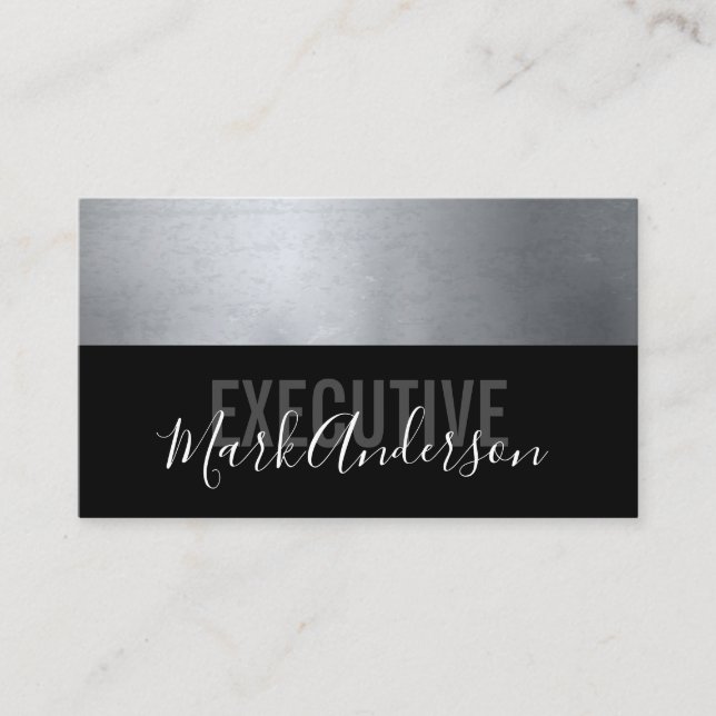 Metallic | Signature Series | Colour Block Business Card (Front)