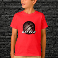 Metallic Silver Black Basketball Ball Name Red