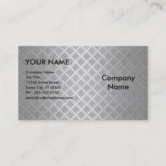 Metallic Silver Business Card