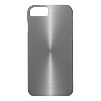 Metallic Silver-Grey Faux Stainless Steel Look