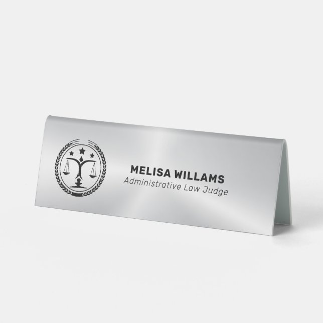 Metallic Silver Look and Black (Front)