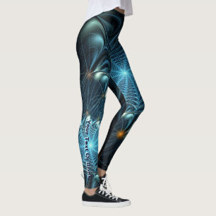 Metallic Spiderwebs Leggings