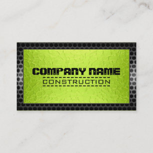Metallic Stainless Metal Modern Steel Border #2 Business Card