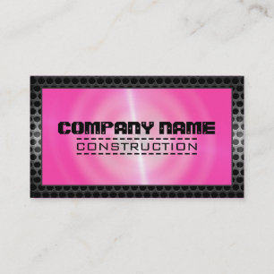 Metallic Stainless Metal Modern Steel Border #8 Business Card