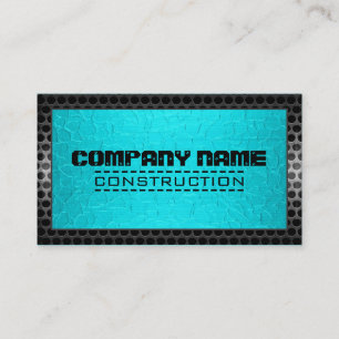 Metallic Stainless Metal Steel Border Look #20 Business Card