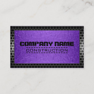 Metallic Stainless Metal Steel Border Look #24 Business Card