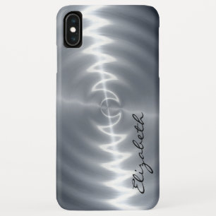 Metallic Stainless Steel Metal Look iPhone XS Max Case
