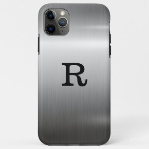 Metallic Stainless Steel Metal Look iPhone 11 Pro Max Case