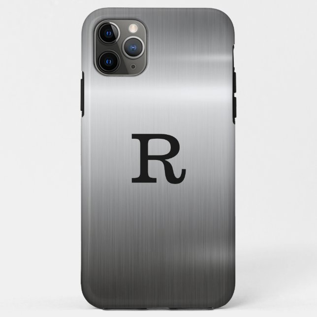 Metallic Stainless Steel Metal Look Case-Mate iPhone Case (Back)