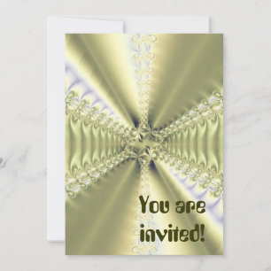 Metallic Star Invitation