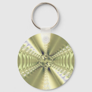Metallic Star Key Ring