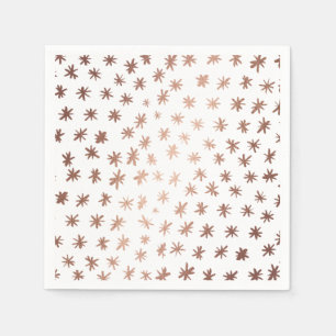 Metallic stars - copper napkin