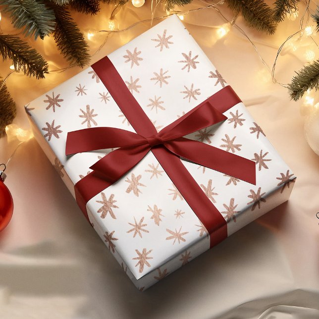 Metallic stars - copper wrapping paper sheet (Creator Uploaded)