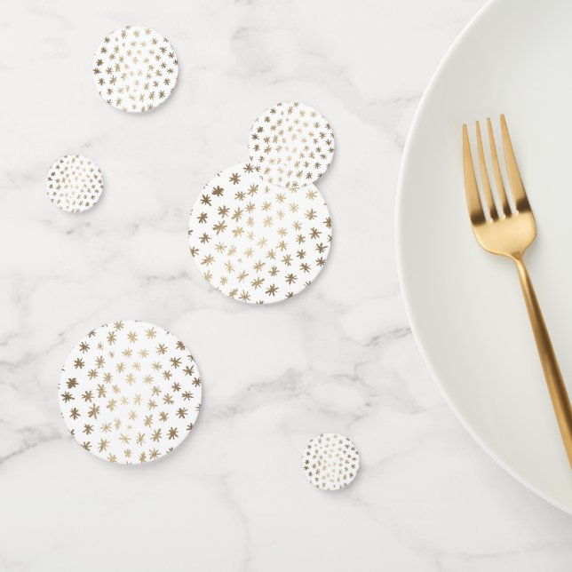 Metallic stars - gold confetti (Group)