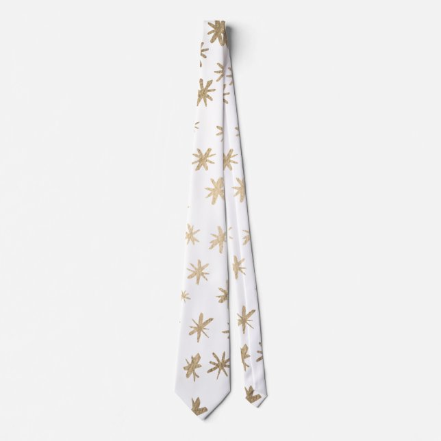 Metallic stars - gold tie (Front)
