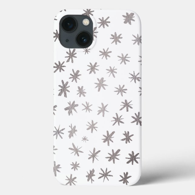 Metallic stars - silver Case-Mate iPhone case (Back)