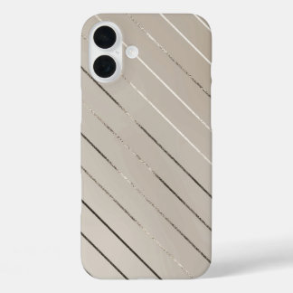 Metallic Stripe Minimalist Gold Phone Case