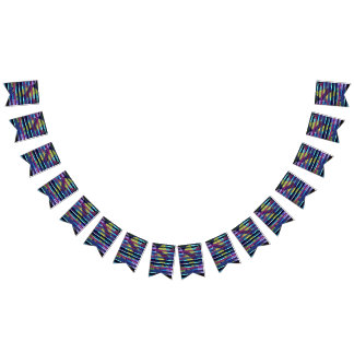 Metallic stripes bunting 