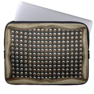 Metallic Studs Pattern Laptop Sleeve