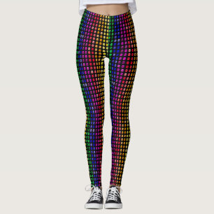 Metallic Studs Pattern Pride Colours Leggings