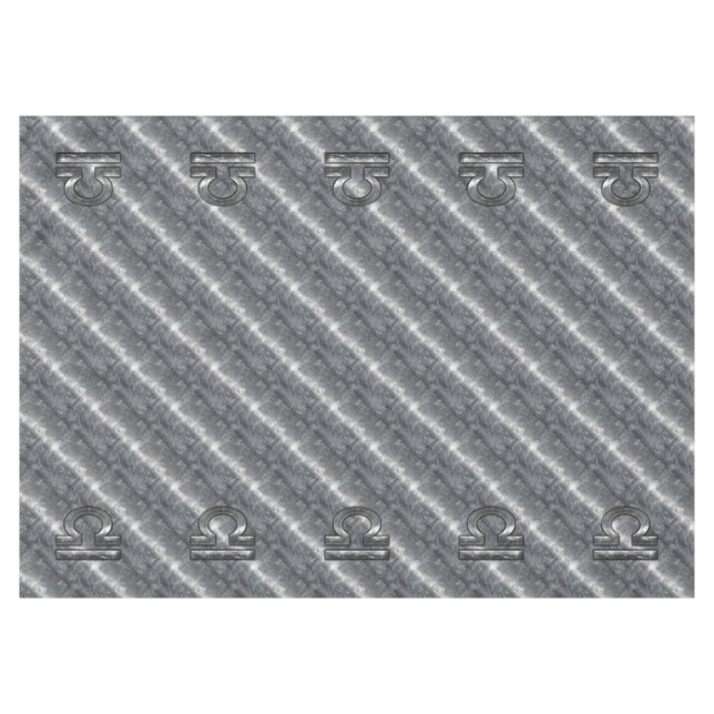 Metallic Style Libra Zodiac Sign Tablecloth (Front (Horizontal))
