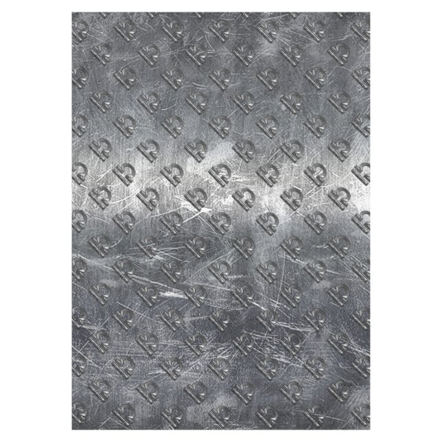 Metallic Style Libra Zodiac Sign Tablecloth (Front)