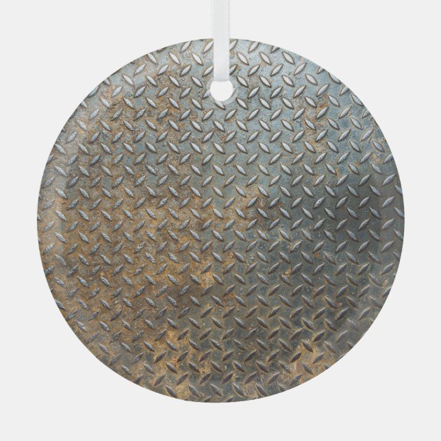 Metallic surface, reflective texture background. glass tree decoration (Front)