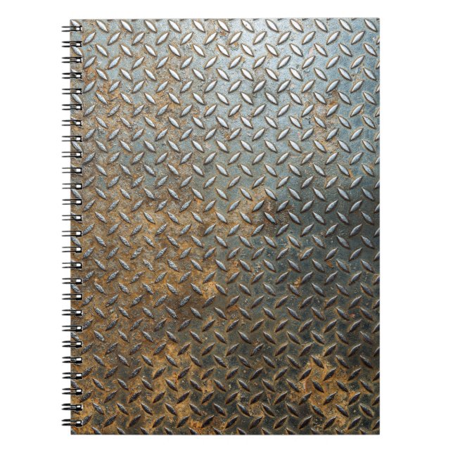 Metallic surface, reflective texture background. notebook (Front)
