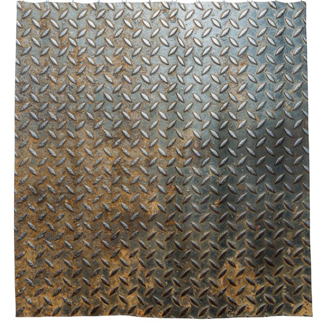 Metallic surface, reflective texture background. shower curtain (Front)