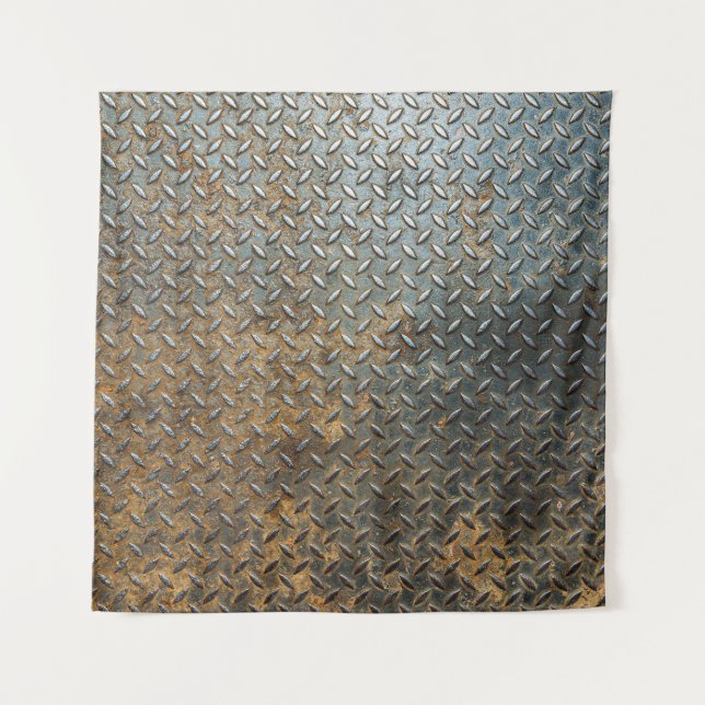 Metallic surface, reflective texture background. tapestry (Front)