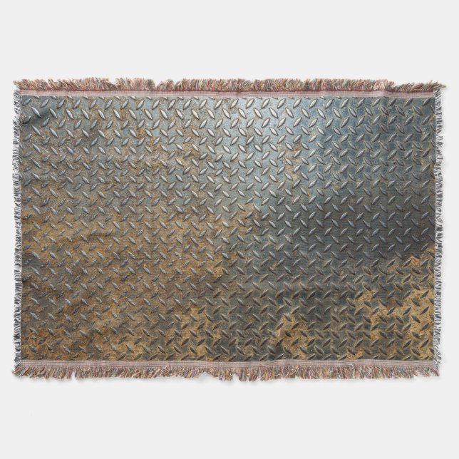Metallic surface, reflective texture background. throw blanket (Front)