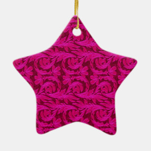 Metallic Waves, 2 Tone Pink Ceramic Tree Decoration