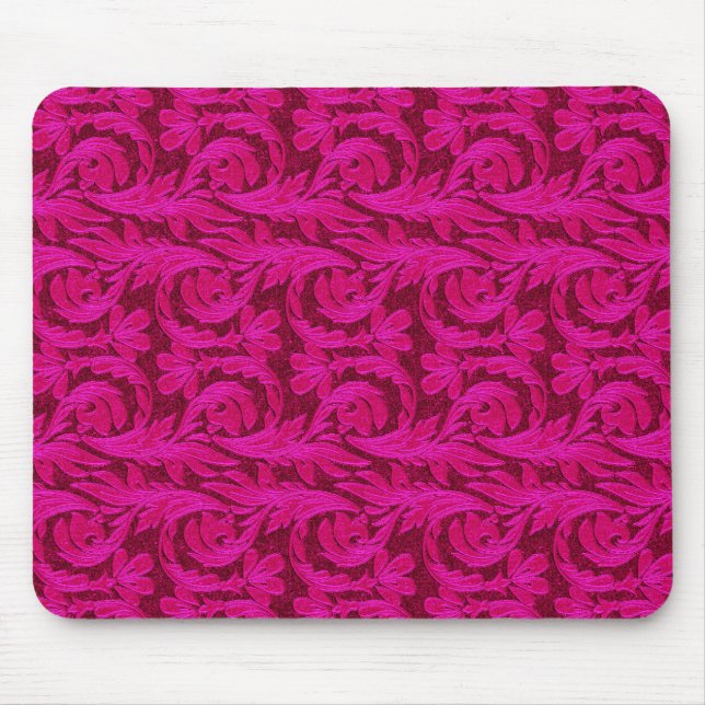 Metallic Waves, 2 Tone Pink Mouse Mat (Front)