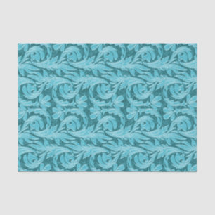 Metallic Waves-Light Teal-TISSUE WRAPPING PAPER
