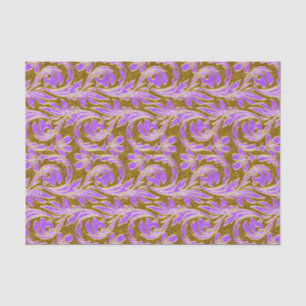 Metallic Waves-Lt Purple-Gold-TISSUE WRAP PAPER