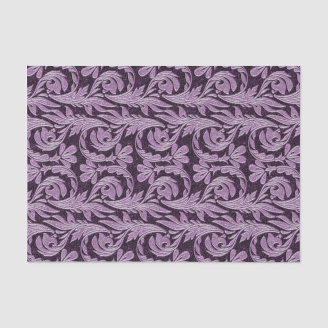 Metallic Waves-TWO TONED PURPLE-TISSUE WRAP PAPER (Front)