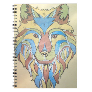 Metallic Wolf Notebook